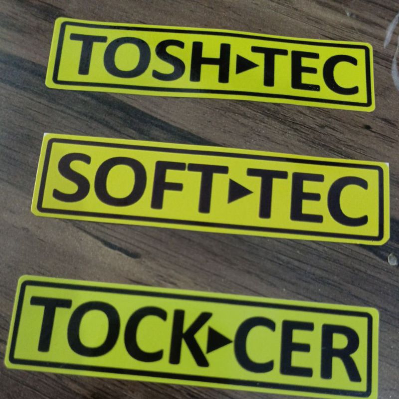 STIKER EMBLEM KNALPOT TOSHTEC MOTOR NINJA