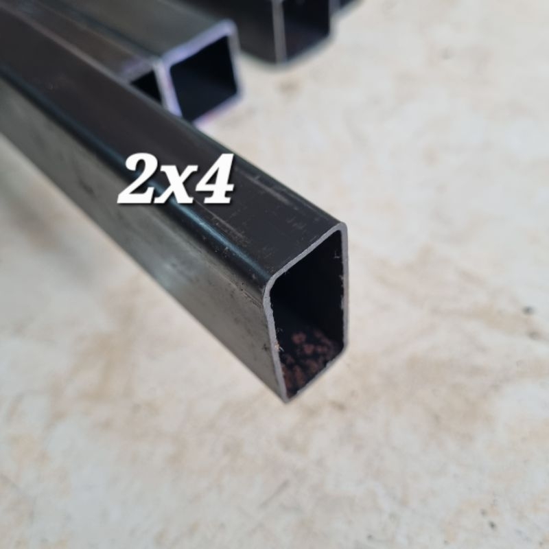 Besi hollow 2x4 tebal 1mm 19x39 besi hitam besi kaki meja harga per 10cm