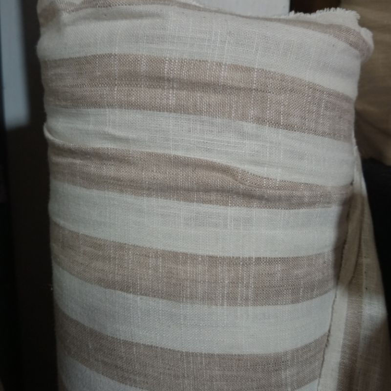 kain linen motif salur || kain linen garis || kain linen || linen motif bunga