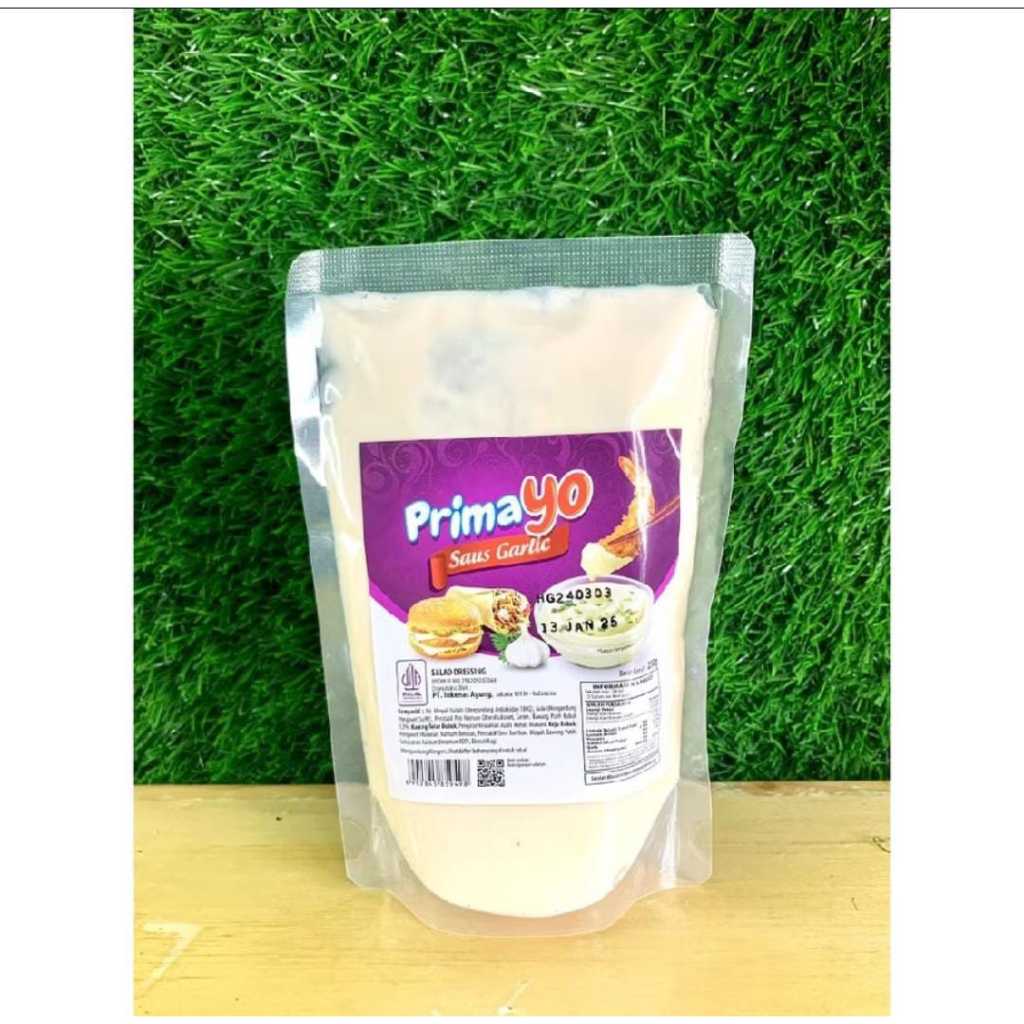 

Primayo Mayonaise Saus Garlic / Garlic Sauce 500gr | Primayo Sauce garlic 250gr