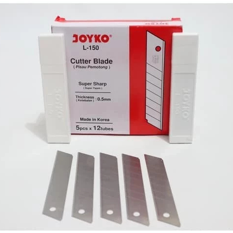 

Mata Pisau Kater Besar Isi 5 Pcs Joyko L-150 Refil Cutter Cuter Besar