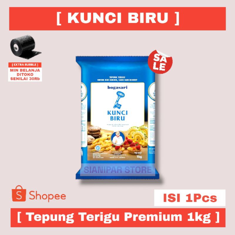 

KUNCI BIRU Tepung Terigu Premium Pck 1kg 1000gr