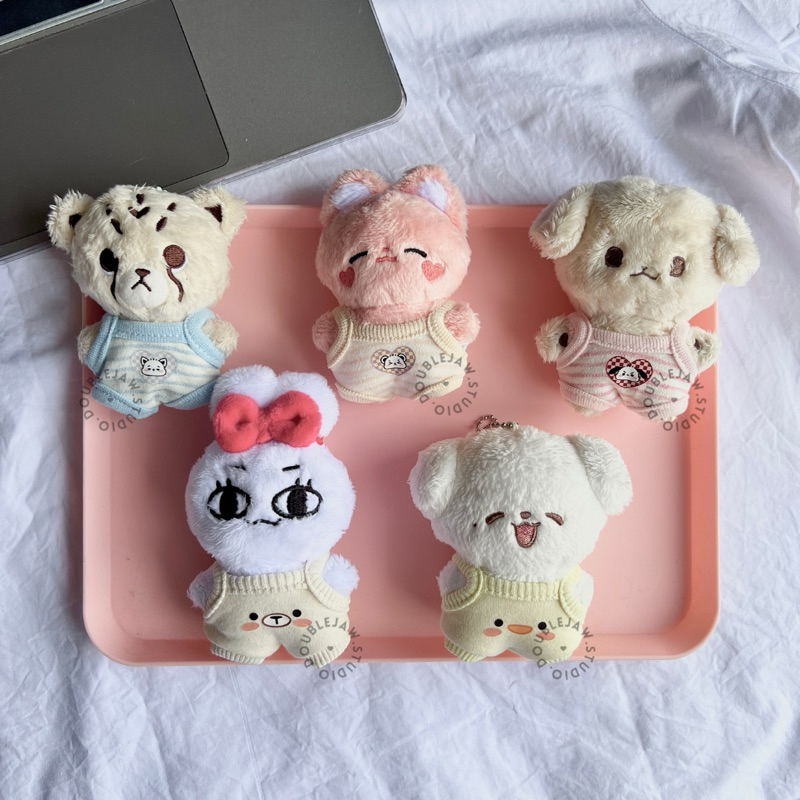 [ READY STOCK ] JUMPSUIT OVERALL DRESS BAJU CLOTHES DOLL BONEKA 10cm CHEETAH LEE GOMDO KONGJJEN LABU