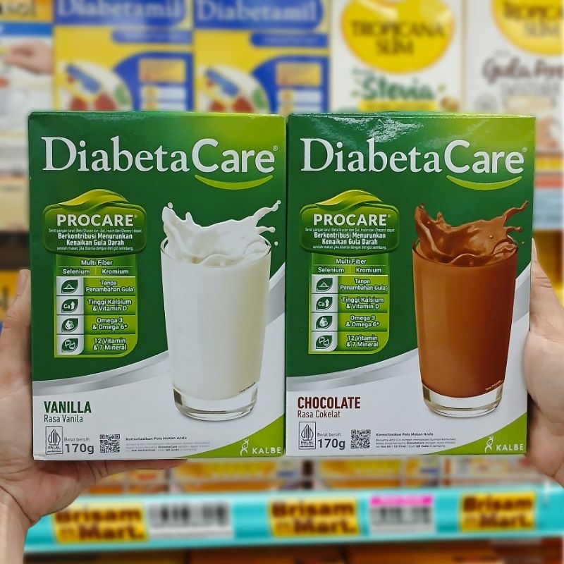 

DiabetaCare Susu Bubuk Diabetes Vanila & Coklat 170g