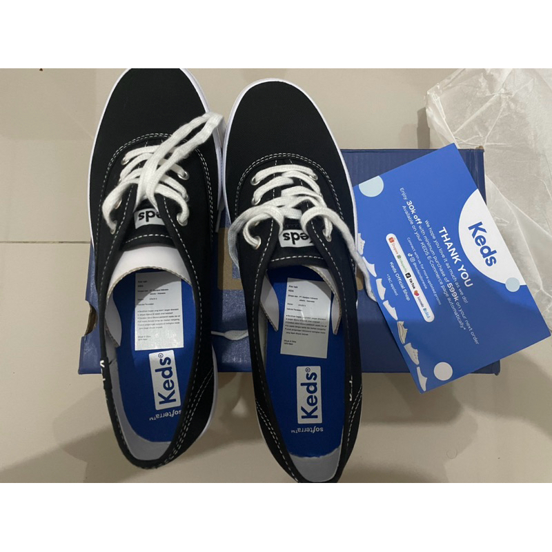 keds sepatu wanita keds champion black