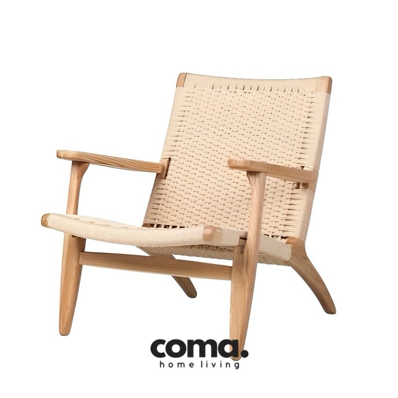 Lazy Chair Jati / Kursi Santai Jati Anyaman Lum Sintetis / Arm Chair / Kursi Malas Jati
