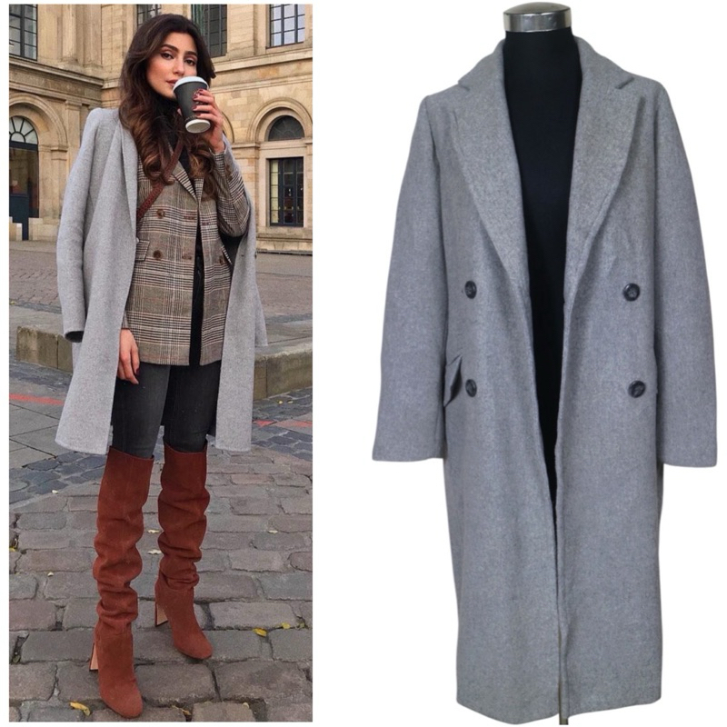 Women coat in grey brand Global work