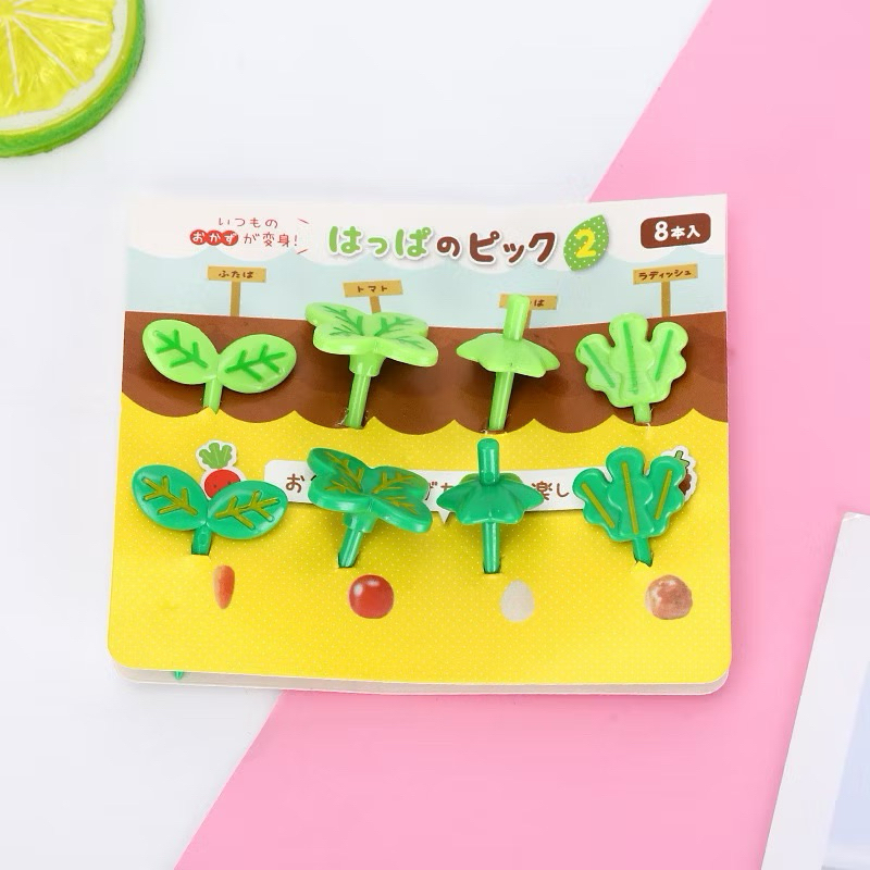 Tusukan Bento Karakter Gemoy Garpu Bento Buah Kue Dessert