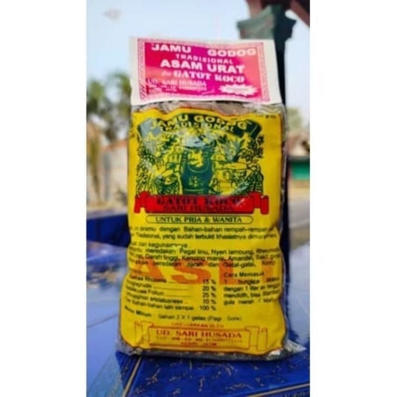 jamu asam urat tradisional godog cap gatot kaca