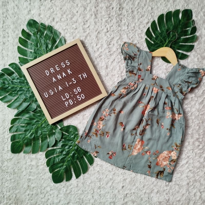 [YUKENSI 1-3 TAHUN] DASTER ANAK USIA 1-3TH BAHAN RAYON/DRESS ANAK RAYON MURAH /DASTER ANAK PEREMPUAN