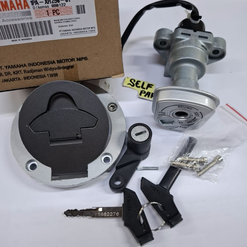 KUNCI SET 1PA-1311-00 MOTOR YAMAHA VIXION NEW KUALITAS ORISINIL YGP ASLI KONCI GEMBOK MOTOR