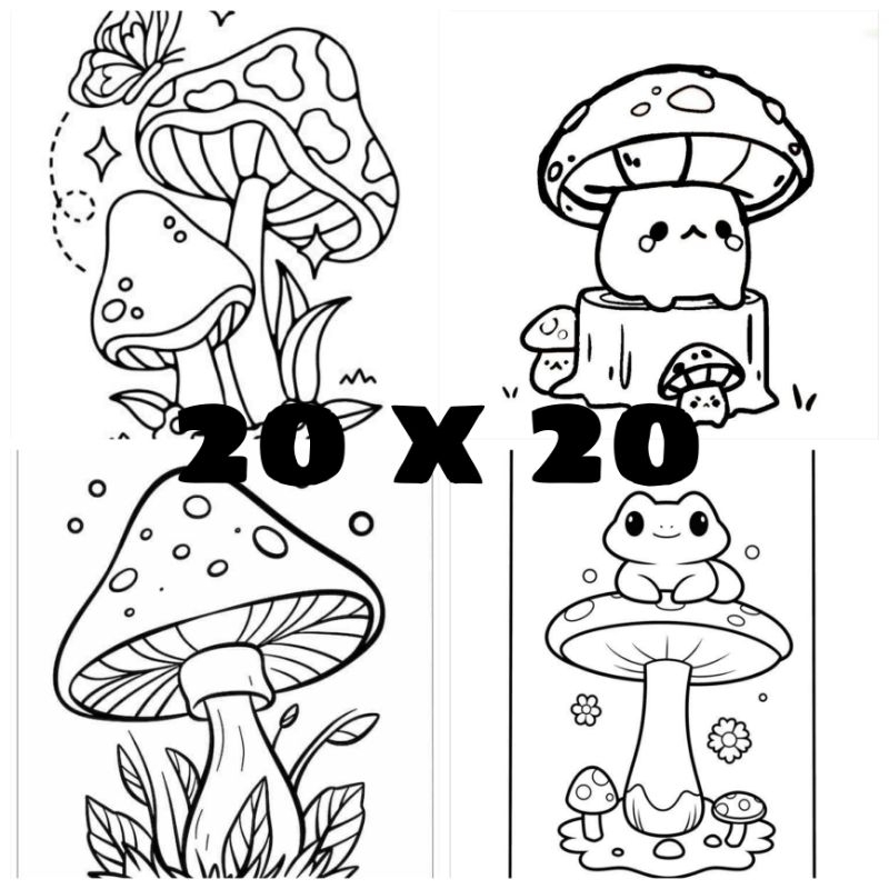 

TANPA CAT 20X20 MAINAN ANAK KANVAS LUKIS SPESIAL GAMBAR JAMUR