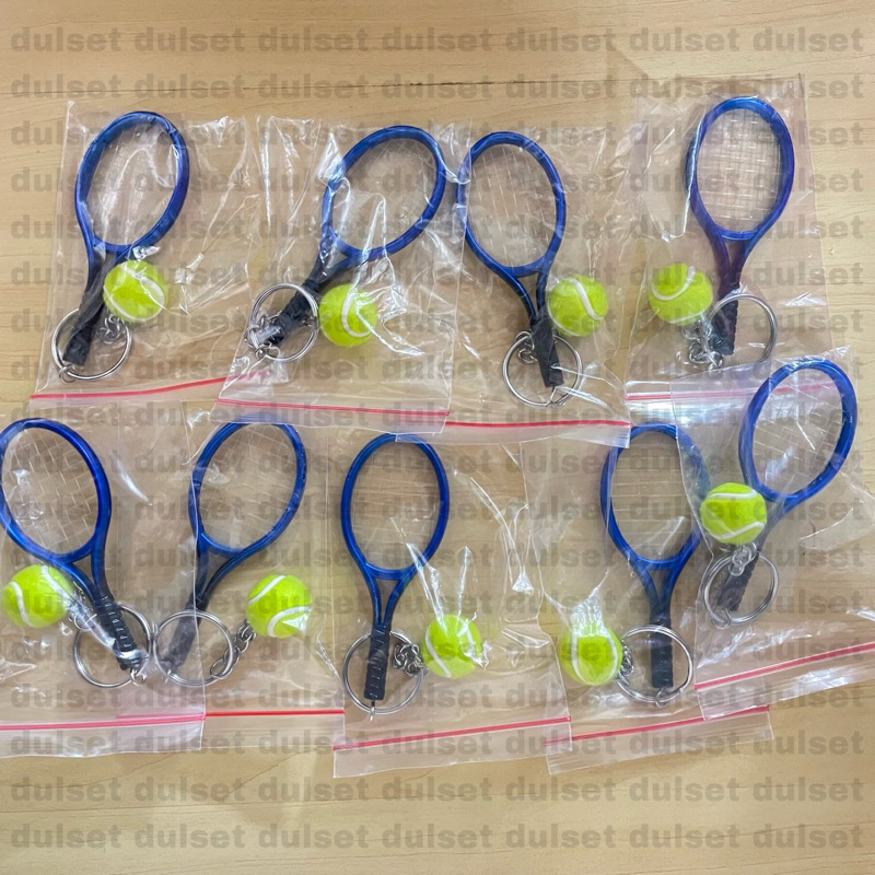 Gantungan kunci raket tennis | raket tennis | bola tenis