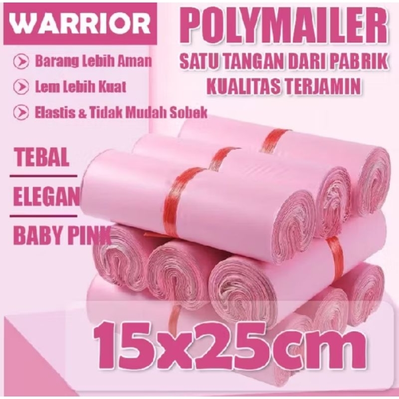 

Ready Stok Plastik Packing Premium warna Pink UK 15x25cm Bahan LDPEKetebalan 50 micron