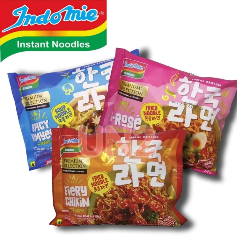 

Indomie korean series varian K-Rose, Fiery Chikin, dan Spicy Ramyeon