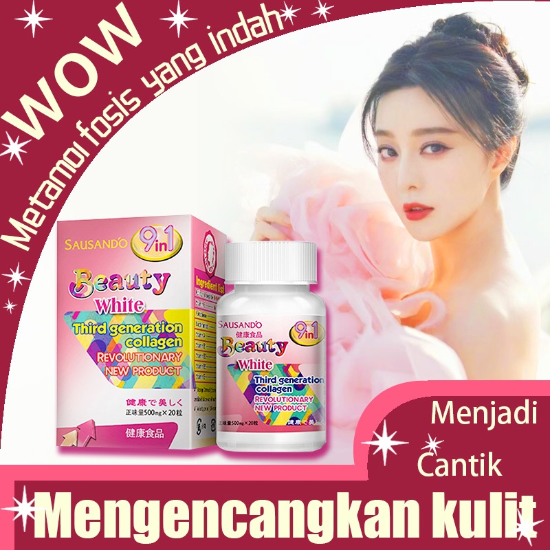 Kolagen natur e whitening pemutih natur e cool vita collagen colagena susu awet muda kapsul pemutih 