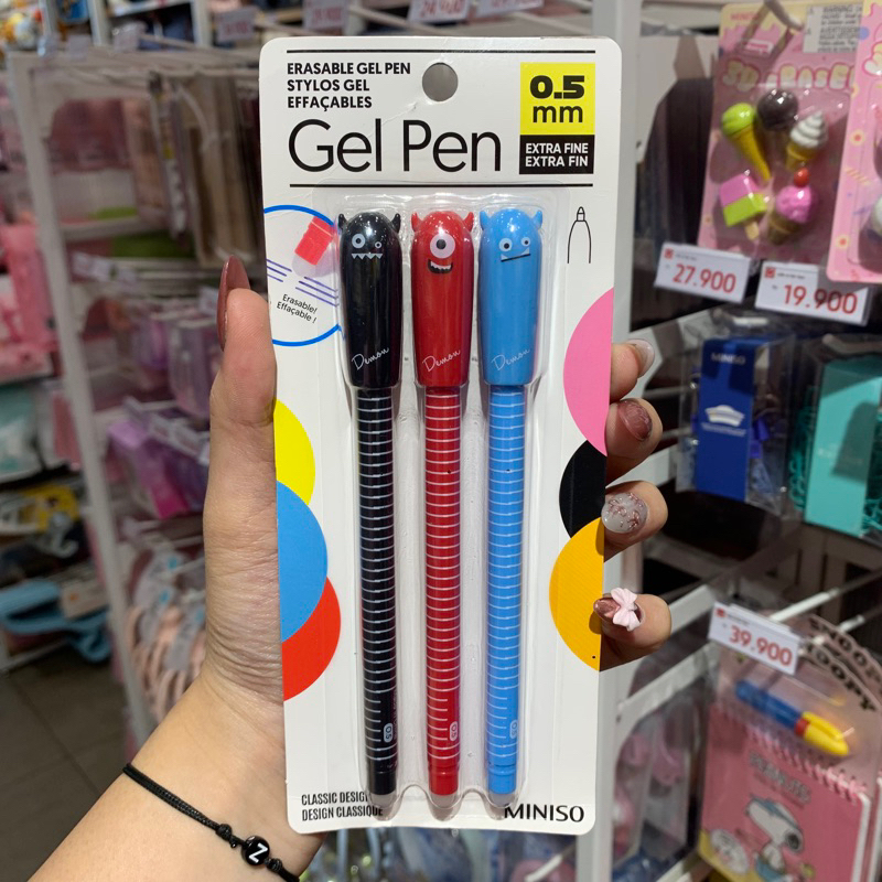 

Miniso G-999 Erasable Gel Pen 3 pack