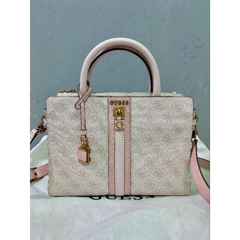 Guess Ginevra Elite Society Satchel Pink