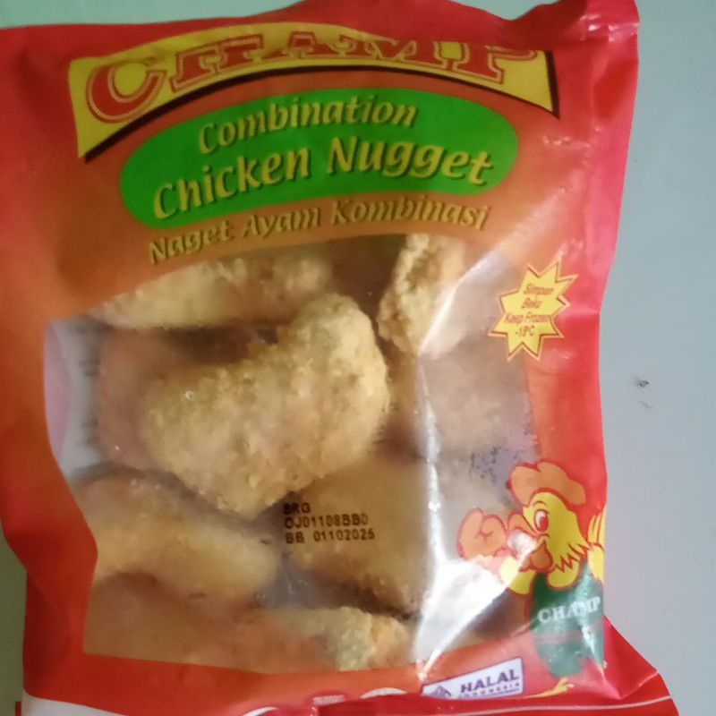 

champ combination chicken nugget