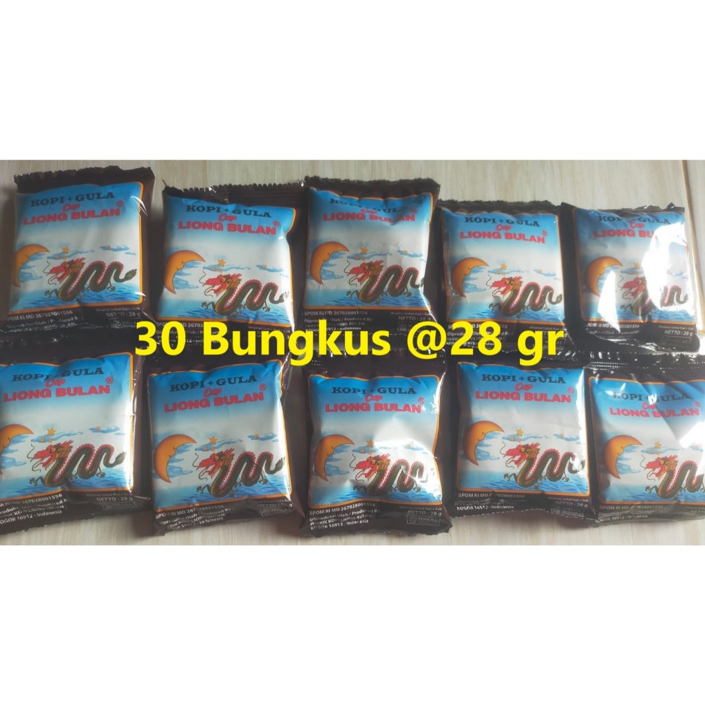 

P35 Kopi Liong Bulan Bogor Plus Gula 28 Gram Harga Hemat Termurah Grosir