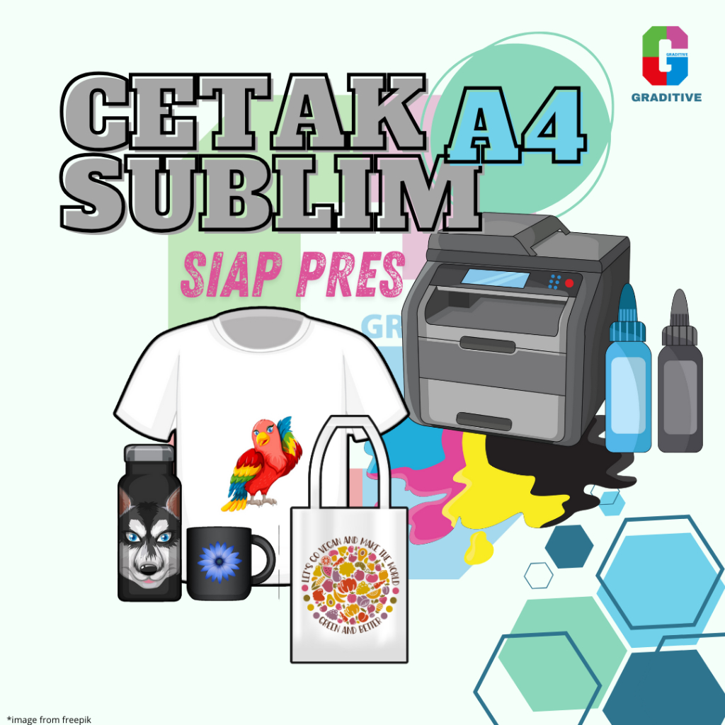 

Jasa Print Sublim A4 110 gsm Siap Press printer Epson SC-F130