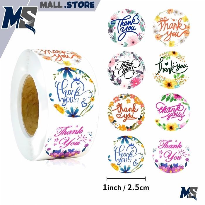 

Stiker Label Thank You Roll Isi 500 Pcs KMJ028