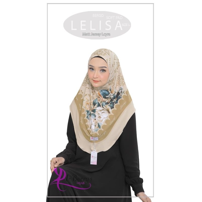 HIJAB INSTAN LELISA BY EL BERRYS//HIJAB INSTAN DEWASA MOTIF//HIJAB INSTAN