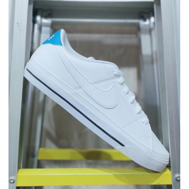 sepatu Nike court legacy NN white Poto blue
