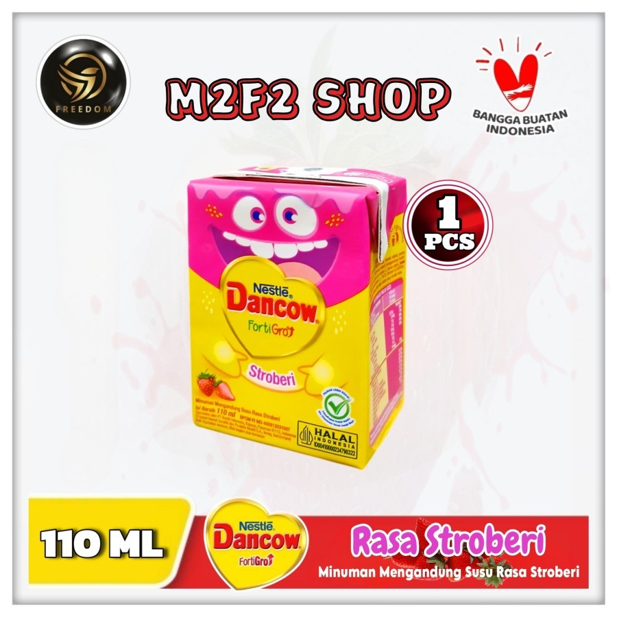 

Susu Dancow Kotak Fortigro Stroberi UHT - 110 ml (Kemasan Satuan)