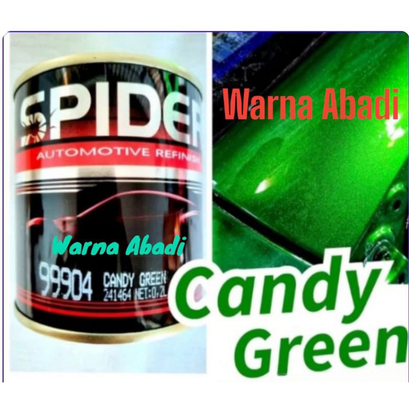 Cat Spider Candytone Green 99904 Candy hijau /Candy green CAT coklat Transparan Cat Hijau Smoke Cat 