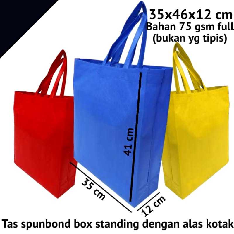 

Spunbond Bag 35x45 / Tas Spunbond HBPA uk 35x45x10 / Tas Box Press / Tas Belanja / Lusinan