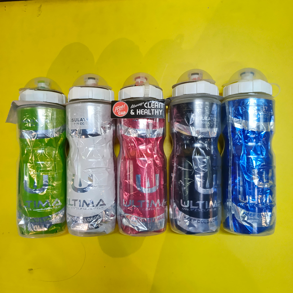 Bottle Minum Sepeda Gym Running Botol Bidon Ultima Insulated 500cc Keep Cool Tahan Suhu Dingin Lebih