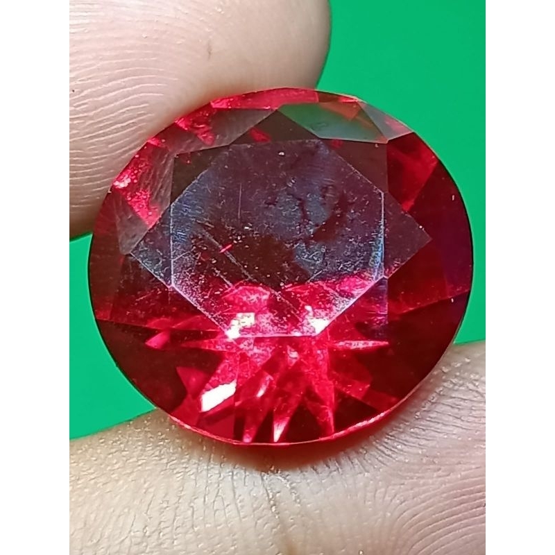 Batu Merah Siam Cutting Bulat / Bundar