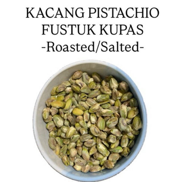 

Kacang Pistachio Fustuk Kupas Roasted 250gr