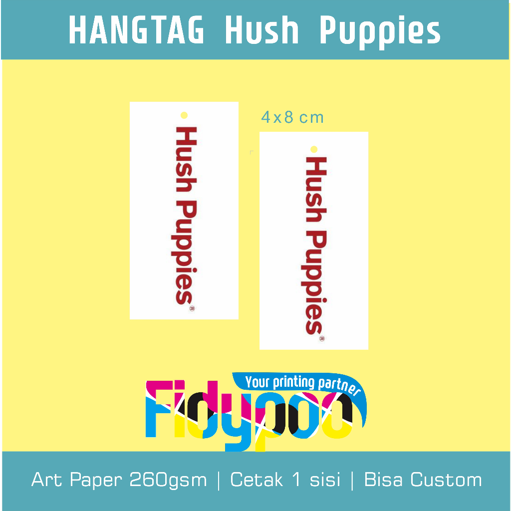 

Hangtag Hush Puppies // Label Hush Puppies // Hangtag brand