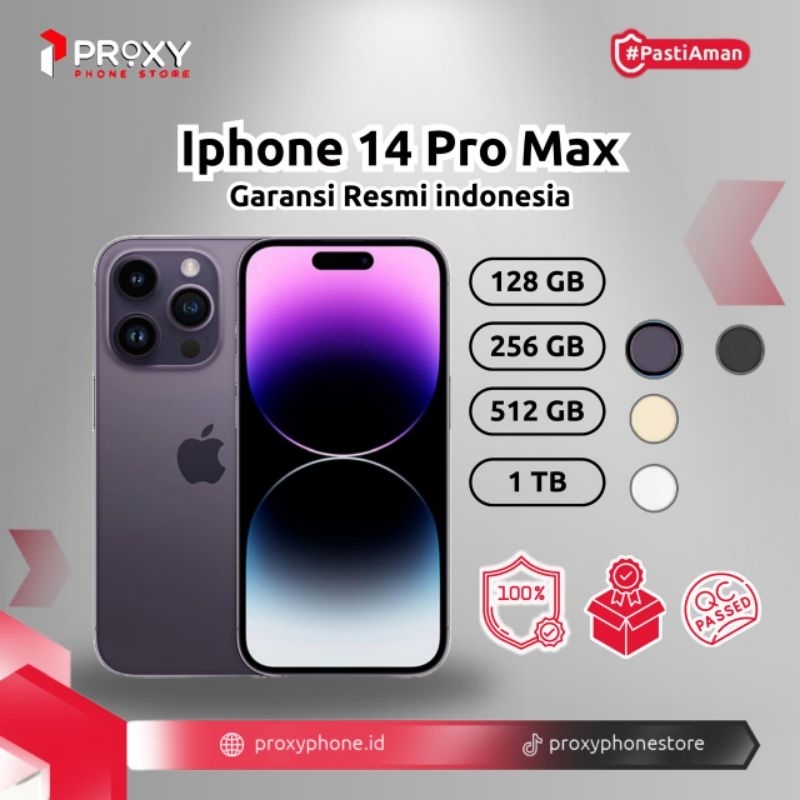 IPHONE 14 PRO MAX 128GB 256GB 512GB SECOND RESMI IBOX FULLSET