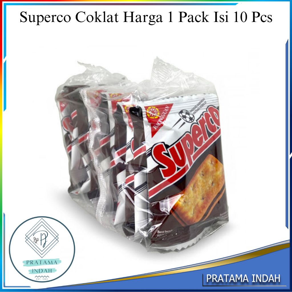 

Khong Guan Biskuit Superco 1000 Chocolate Renceng Isi 10 pcs @22gr