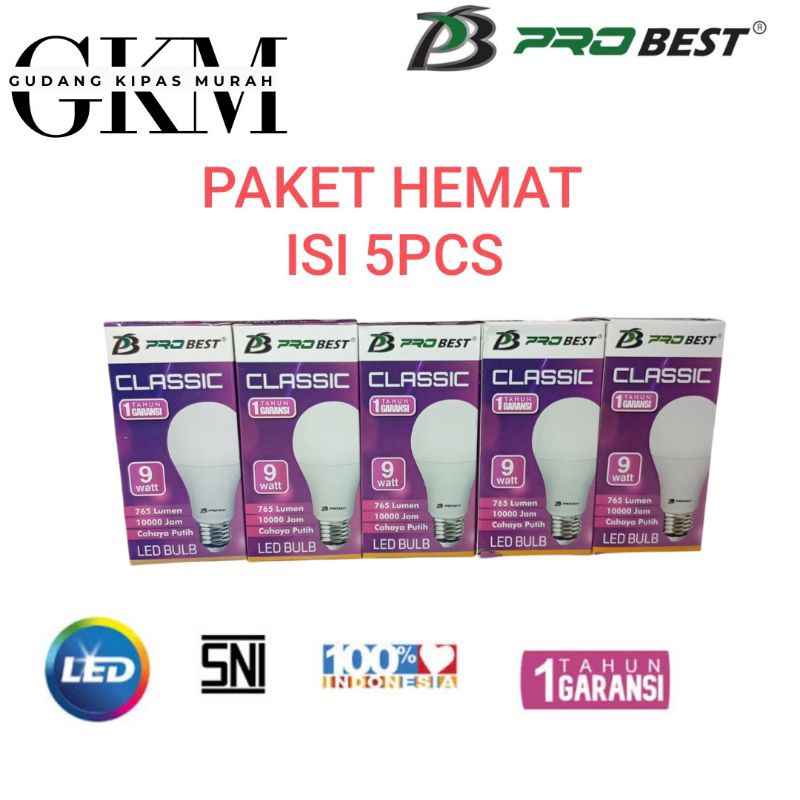 LAMPU LED 9WATT PROBEST CLASSIC