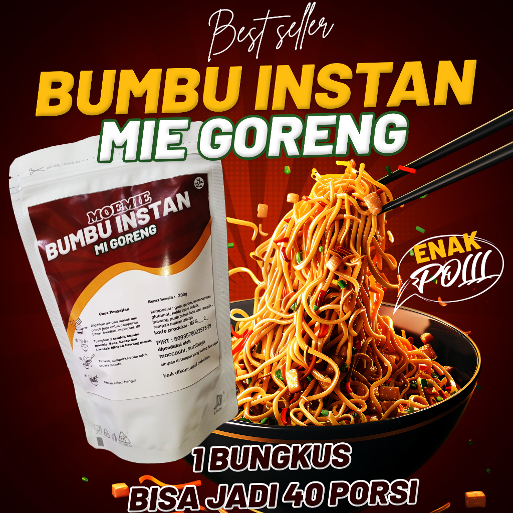 

200g BUMBU MIE GORENG MIE INSTAN BUMBU BUBUK BUMBU KERING BUMBU SERBAGUNA ORIGINAL