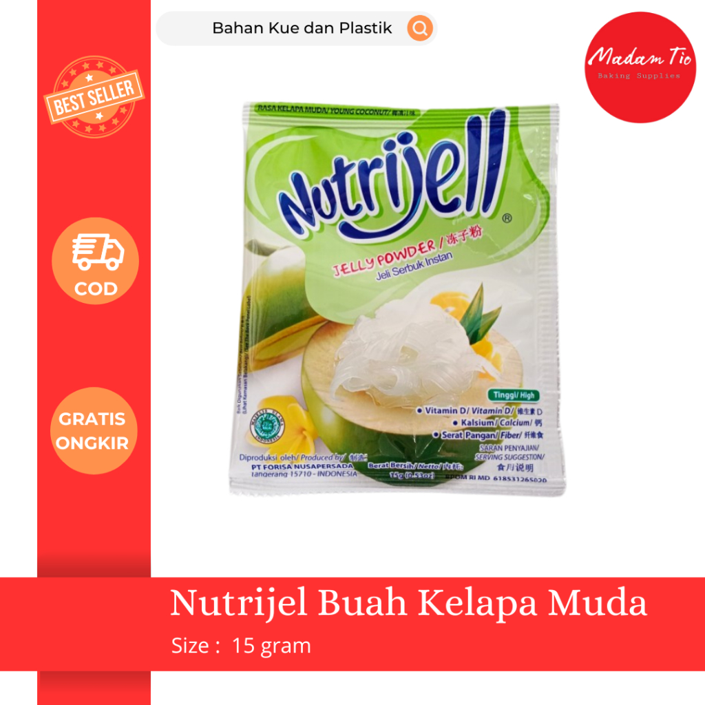 

Nutrijel Kelapa Muda 15gr 1pcs