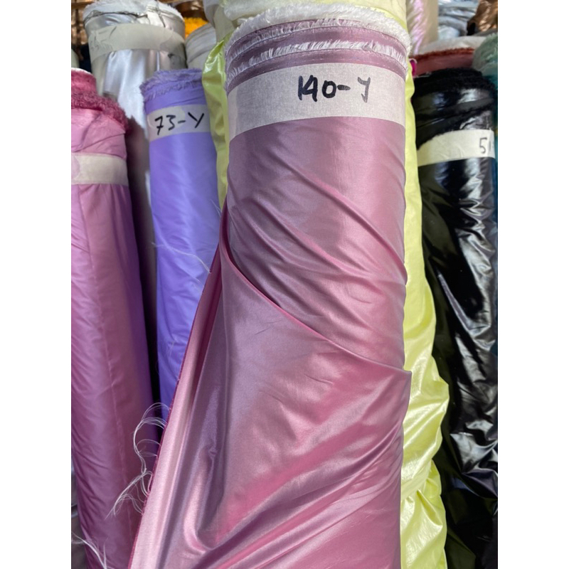 new kain parasut metalik bunglon glossy warna ungu