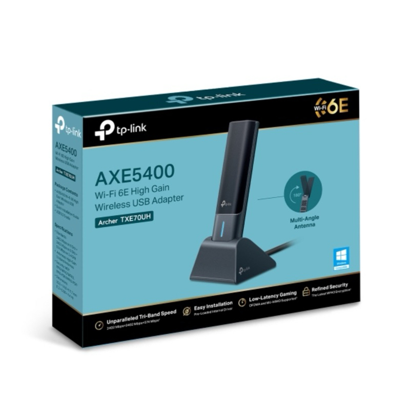 TP LINK ARCHER TXE70UH AXE5400 WIFI 6E High Gain Wireless USB ADAPTER