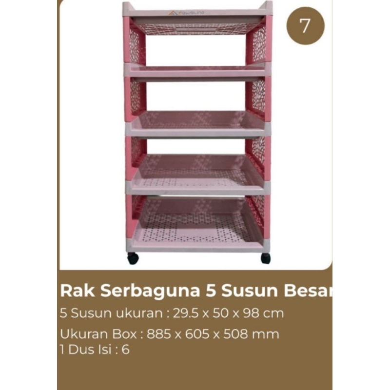 Fawsline rak yoyo jumbo / lebar 5 susun