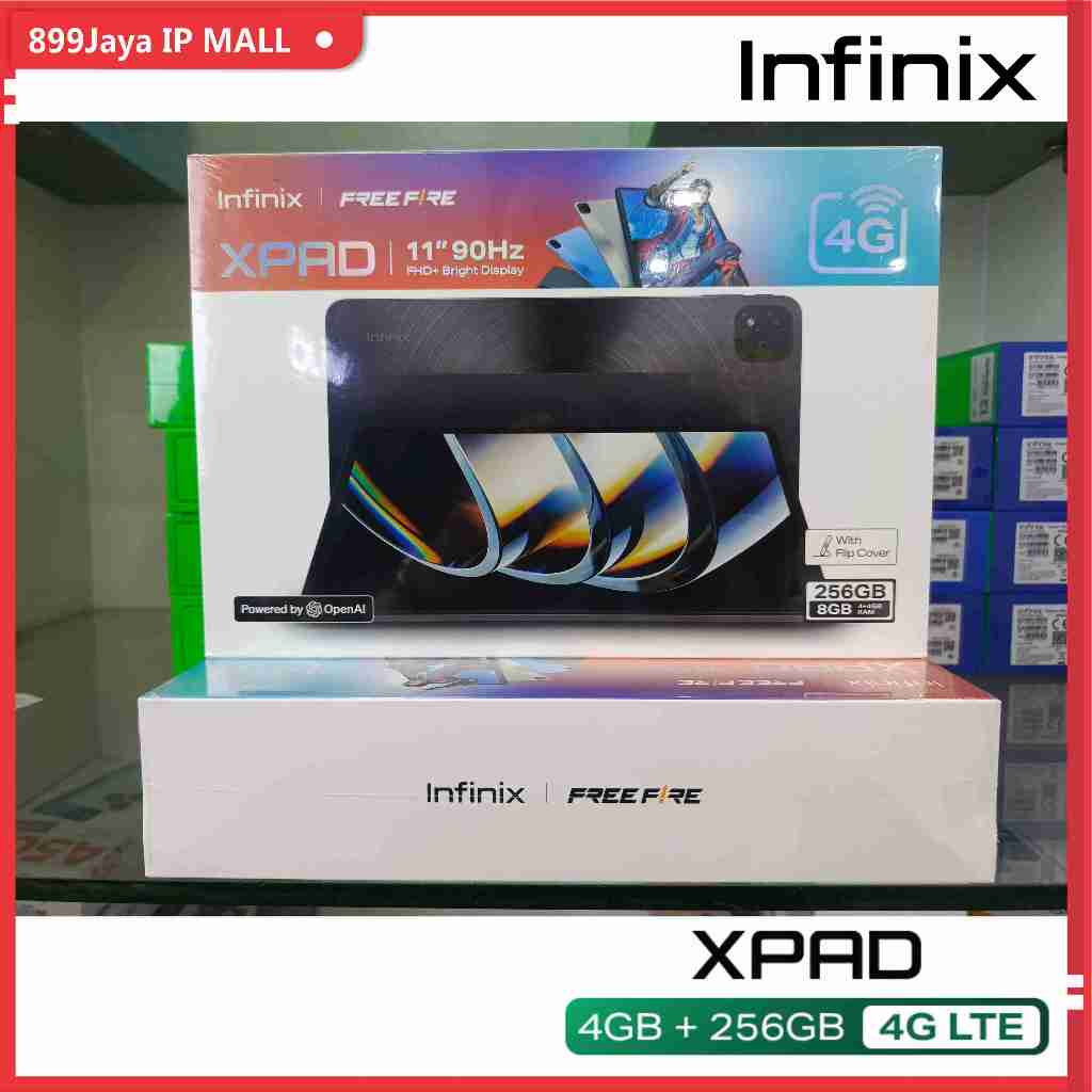 INFINIX XPAD 4G LTE 8/256GB (EXTENDED RAM 4+4) FREE FLIP CASE X PAD - GARANSI RESMI INFINIX 12BULAN