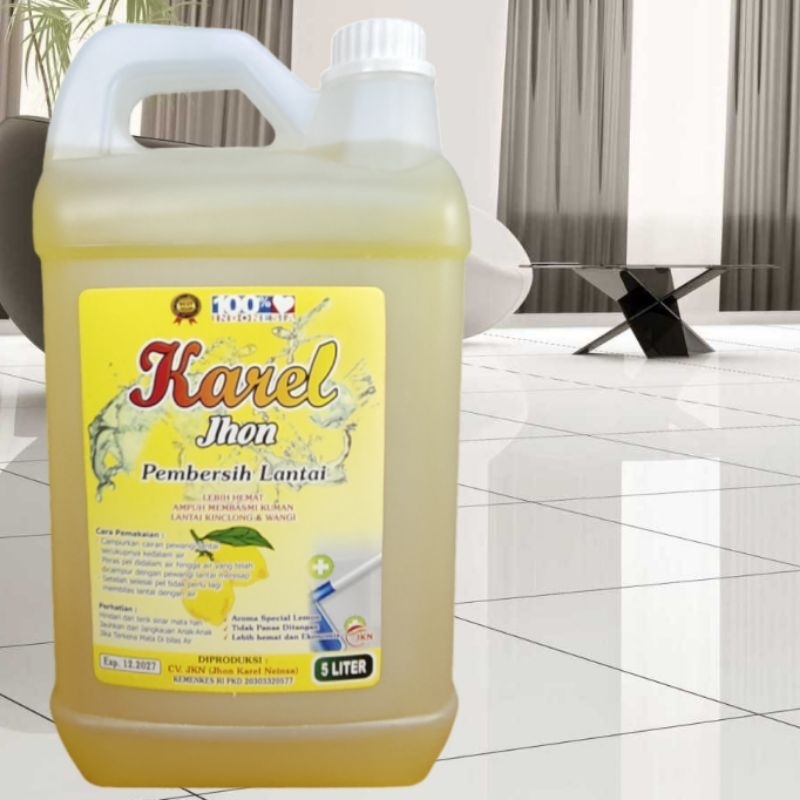 Pembersih lantai/super pell lantai/super pell lantai 5 liter/Lemon