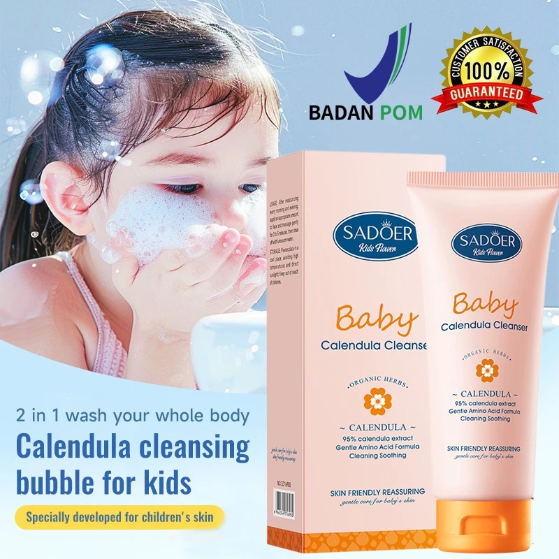 Children Facial Wash Pembersih Wajah Untuk Anak 1-12 Tahun Teens Facial Foam 100ml Kulit Berjerawat 