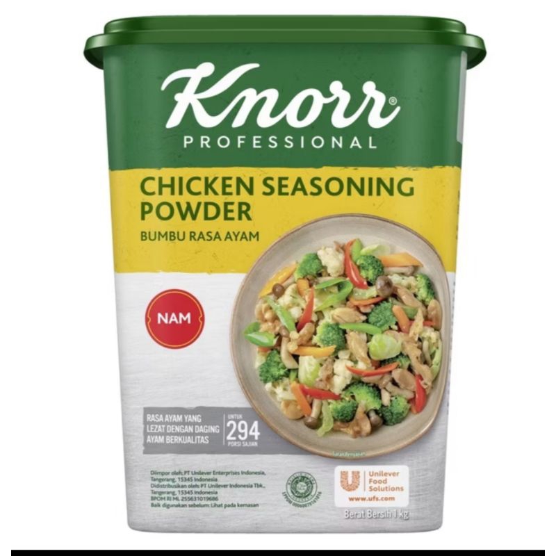 

Knorr Professional Chicken Seasoning Powder Bumbu Rasa Ayam NAM tub 1kg