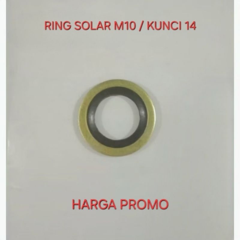 Ring Solar M10 Orisinil Untuk Baut Nepel Selang Rem Motor