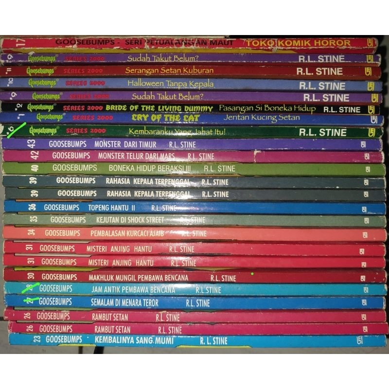 Goosebumps light novel RL Stine ORI