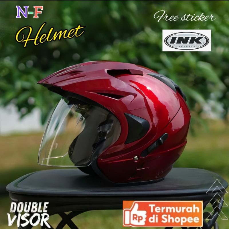 DOUBLE VISOR _ Helm Ink Double Visor T1 Original FNK SNI